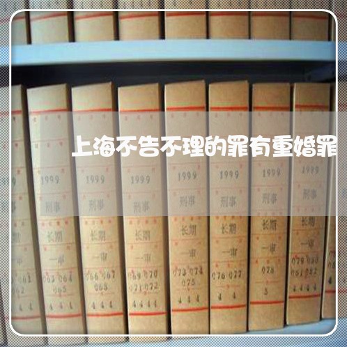 上海不告不理的罪有重婚罪/2023032194048 上海不告不理的罪有重婚罪/2023032194048