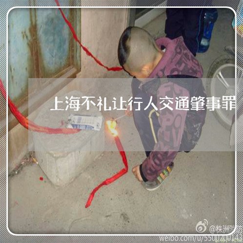 上海不礼让行人交通肇事罪/2023032191715