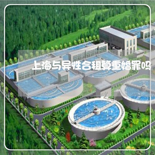 上海与异性合租算重婚罪吗/2023032115836 上海与异性合租算重婚罪吗/2023032115836