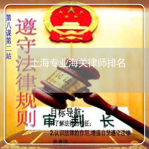 上海专业海关律师排名/2023040924056