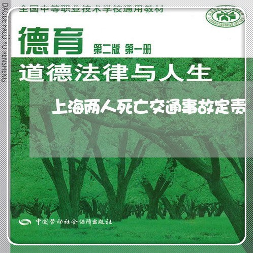 上海两人死亡交通事故定责/2023032130572