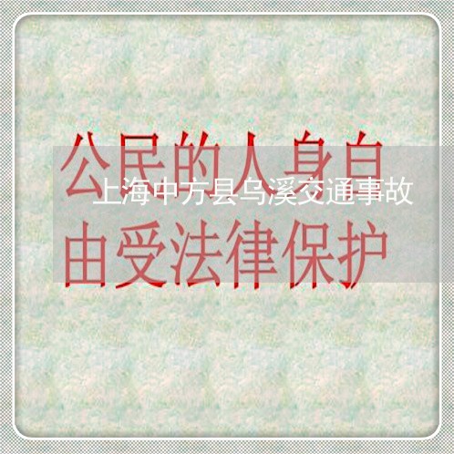 上海中方县乌溪交通事故/2023030104959 上海中方县乌溪交通事故/2023030104959