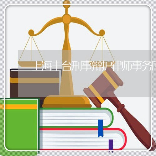 上海丰台刑事辩护律师事务所/2023041438371