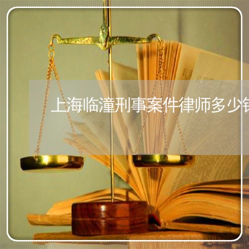 上海临潼刑事案件律师多少钱/2023041484958