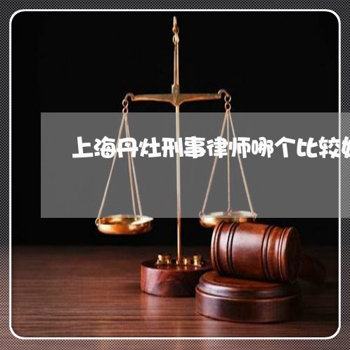 上海丹灶刑事律师哪个比较好/2023041464837