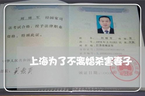上海为了不离婚杀害妻子/2023030171514