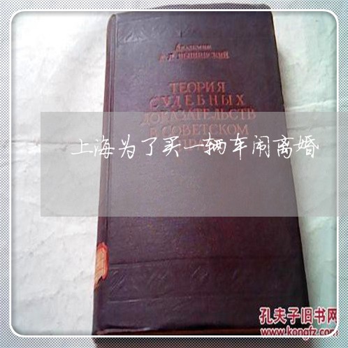 上海为了买一辆车闹离婚/2023030139360