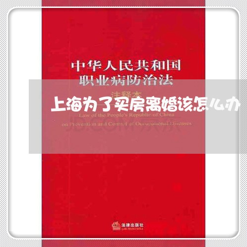 上海为了买房离婚该怎么办/2023032126248 上海为了买房离婚该怎么办/2023032126248