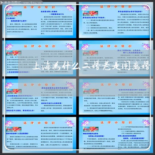 上海为什么二婚老是闹离婚/2023032061672 上海为什么二婚老是闹离婚/2023032061672