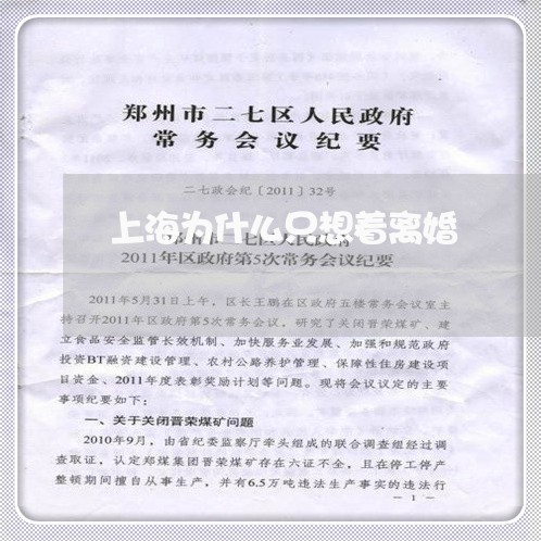 上海为什么只想着离婚/2023021451505 上海为什么只想着离婚/2023021451505