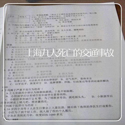 上海九人死亡的交通事故/2023022879582 上海九人死亡的交通事故/2023022879582