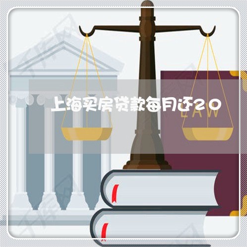 上海买房贷款每月还20/2023041952603