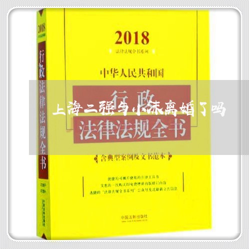 上海二强与小沫离婚了吗/2023042273806