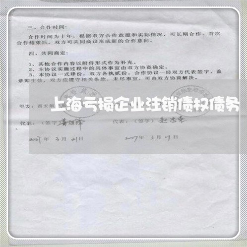上海亏损企业注销债权债务/2023031993938