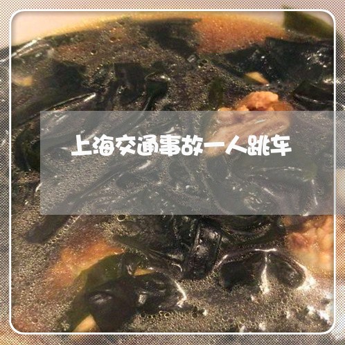 上海交通事故一人跳车/2023021359474 上海交通事故一人跳车/2023021359474