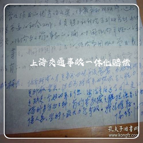 上海交通事故一体化赔偿/2023030173624