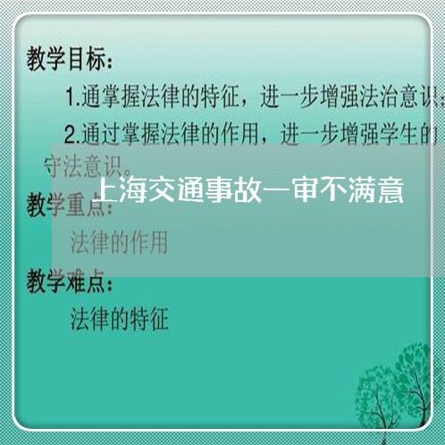 上海交通事故一审不满意/2023030158380 上海交通事故一审不满意/2023030158380
