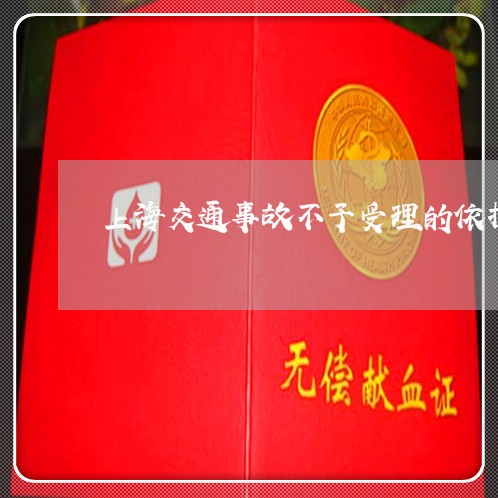 上海交通事故不予受理的依据/2023040127059