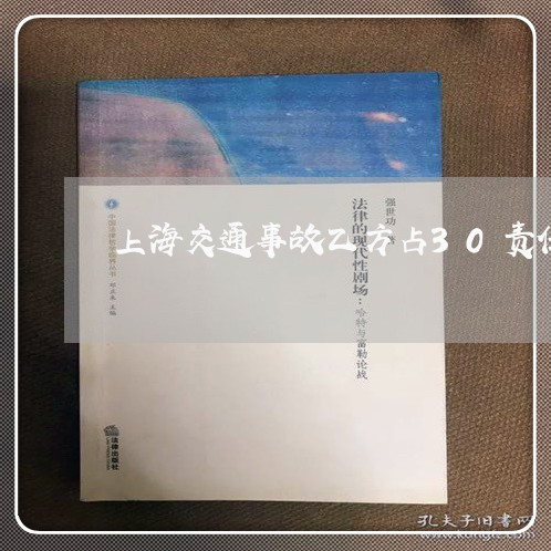 上海交通事故乙方占30责任/2023040151526 上海交通事故乙方占30责任/2023040151526