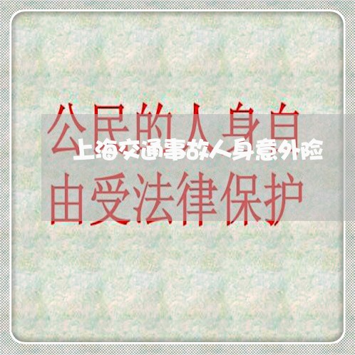 上海交通事故人身意外险/2023030171607 上海交通事故人身意外险/2023030171607