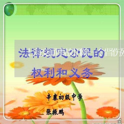 上海交通事故切除一个肾伤残/2023040130360 上海交通事故切除一个肾伤残/2023040130360