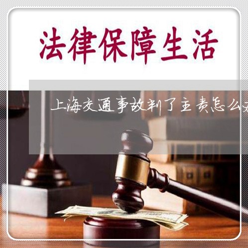 上海交通事故判了主责怎么办/2023040126148 上海交通事故判了主责怎么办/2023040126148