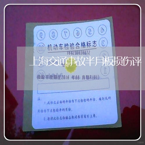 上海交通事故半月板损伤评/2023032006958