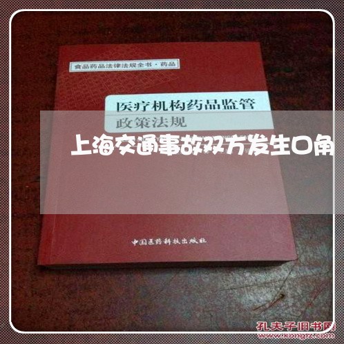 上海交通事故双方发生口角/2023040150583