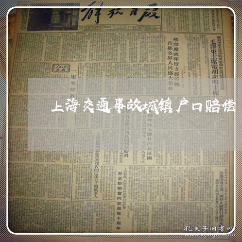 上海交通事故城镇户口赔偿/2023031930372 上海交通事故城镇户口赔偿/2023031930372