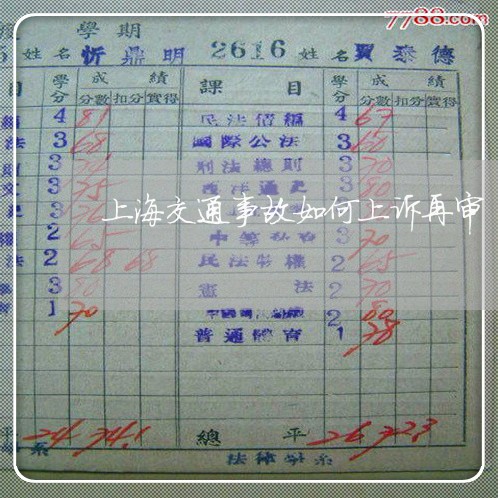 上海交通事故如何上诉再审/2023031985059 上海交通事故如何上诉再审/2023031985059