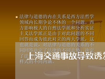 上海交通事故导致诱发性死亡/2023041360615