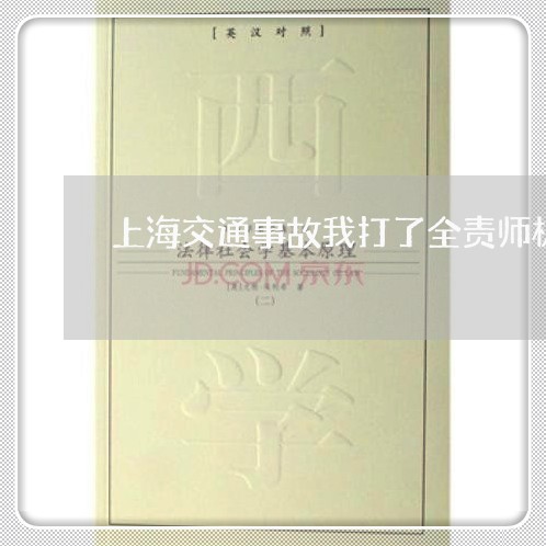 上海交通事故我打了全责师机/2023040130683