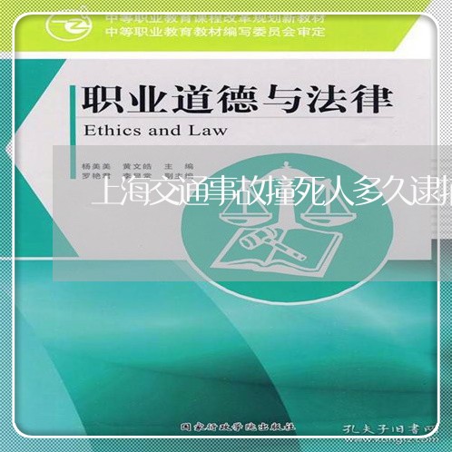 上海交通事故撞死人多久逮捕/2023041386168