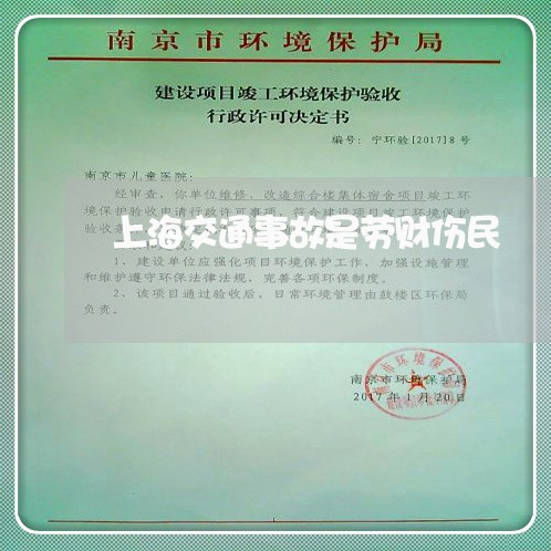 上海交通事故是劳财伤民/2023030149261
