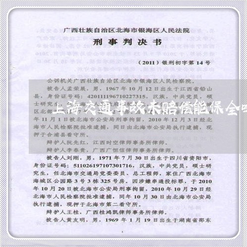 上海交通事故未赔偿能保全吗/2023040138348 上海交通事故未赔偿能保全吗/2023040138348