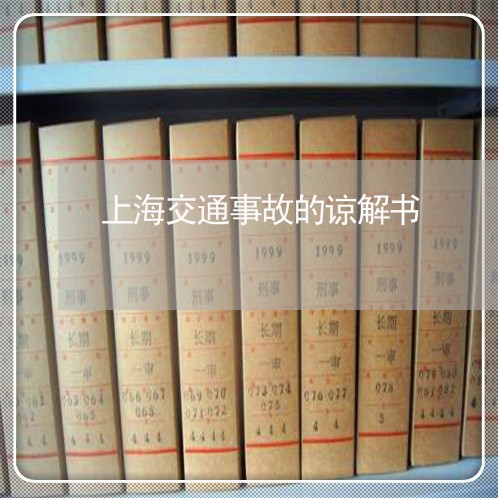 上海交通事故的谅解书/2023021372705 上海交通事故的谅解书/2023021372705