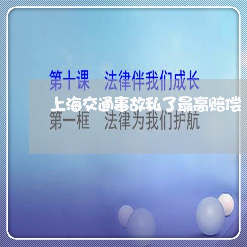 上海交通事故私了最高赔偿/2023031975814