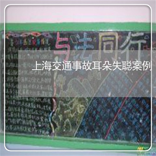 上海交通事故耳朵失聪案例/2023031984917