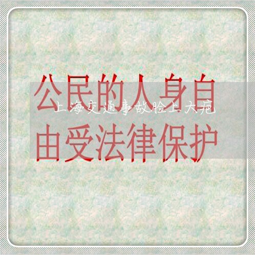 上海交通事故脸上大疤/2023021241693 上海交通事故脸上大疤/2023021241693