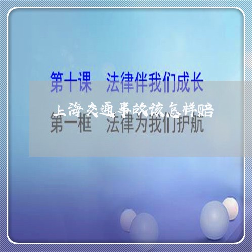 上海交通事故该怎样赔/2023021248159 上海交通事故该怎样赔/2023021248159
