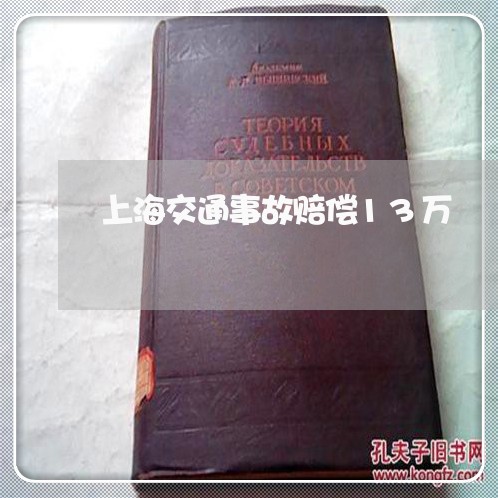 上海交通事故赔偿13万/2023042248270