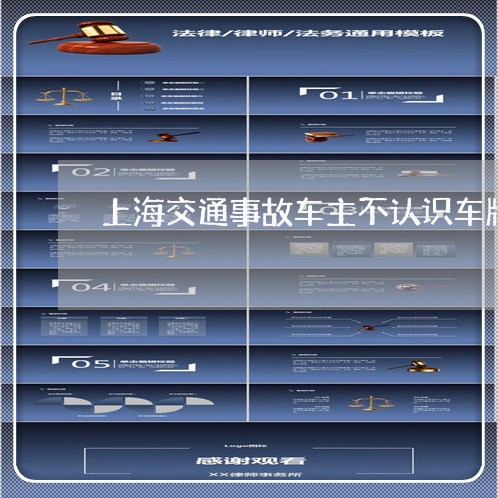 上海交通事故车主不认识车牌/2023033145149