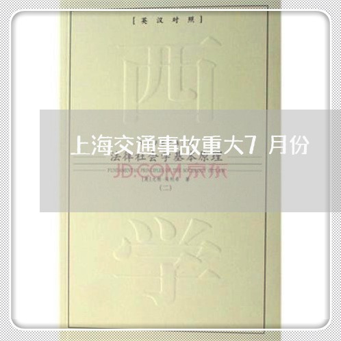 上海交通事故重大7月份/2023022815925