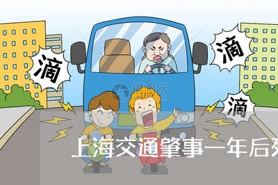 上海交通肇事一年后死亡/2023022865046 上海交通肇事一年后死亡/2023022865046