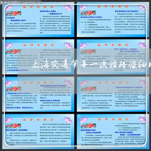 上海交通肇事一次性赔偿细则/2023033116820