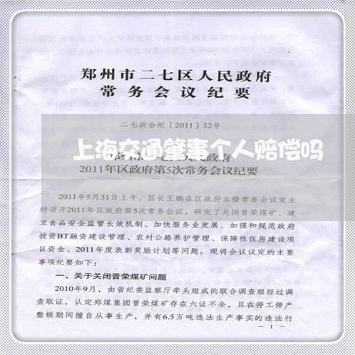 上海交通肇事个人赔偿吗/2023022884606 上海交通肇事个人赔偿吗/2023022884606