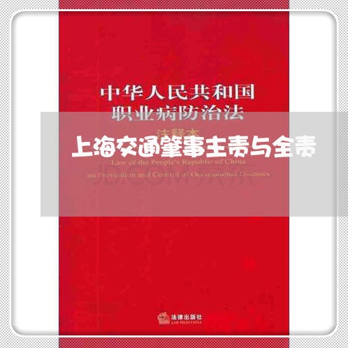 上海交通肇事主责与全责/2023022815979 上海交通肇事主责与全责/2023022815979