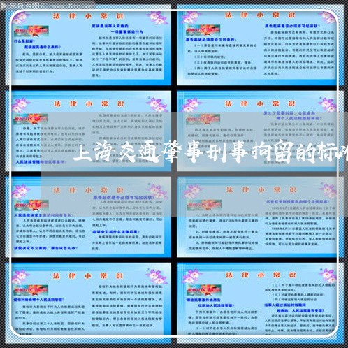 上海交通肇事刑事拘留的标准/2023033140573