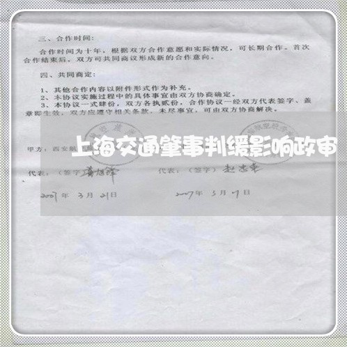 上海交通肇事判缓影响政审/2023033120704