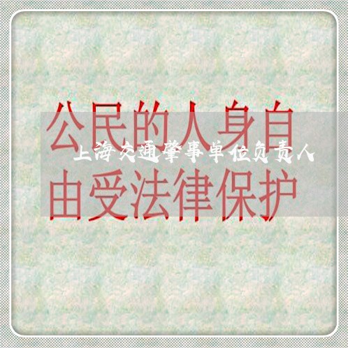 上海交通肇事单位负责人/2023022868413